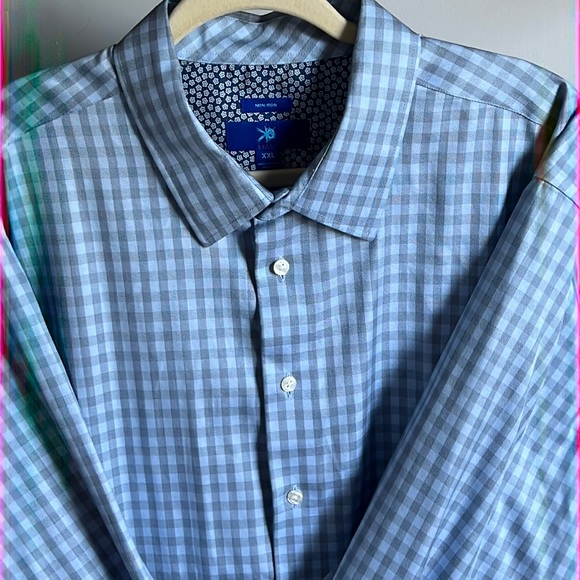 Egara Other - Egara KO Non-Iron Gingham Long Sleeve Dress Shirt washed but not worn!